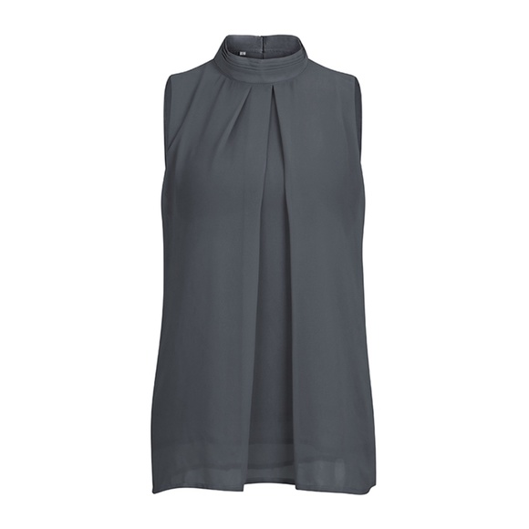 NWT Double Chiffon Sleeveless Blouse - Picture 6 of 7